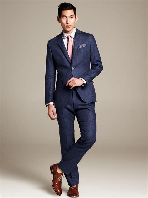 m&s men's navy suits.